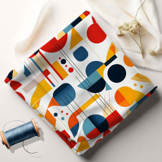 Bauhaus Geometric Abstract Pattern#6 ID1068 Fabric