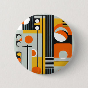 Bauhaus Geometric Design 01 Perfect For 2 Inch Round Button