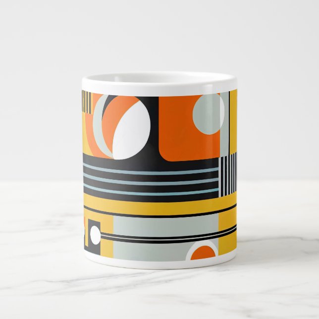 Bauhaus Geometric Design 01 Perfect For Large Coffee Mug (Front)
