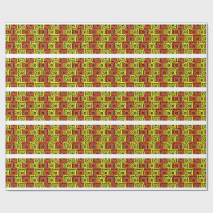 Bauhaus Geometric Pattern Design Wrapping Paper