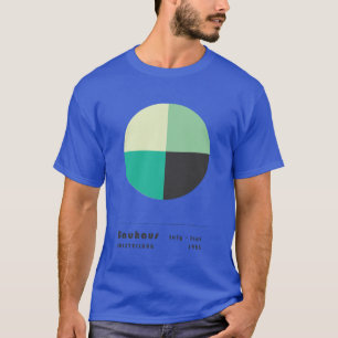 Bauhaus Green Circle homage Modern Gallery Abstrac T-Shirt
