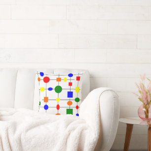 Bauhaus Grid Throw Pillow