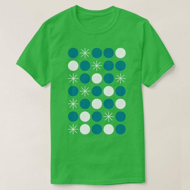 Bauhaus Inspired Abstract Snow Pattern T-Shirt (Design Front)