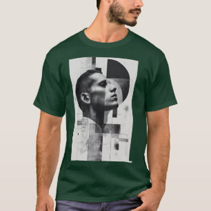 Bauhaus Inspired Black and White Print for Living T-Shirt