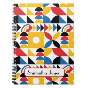 Bauhaus Inspired Contemporary Mid Century Notebook