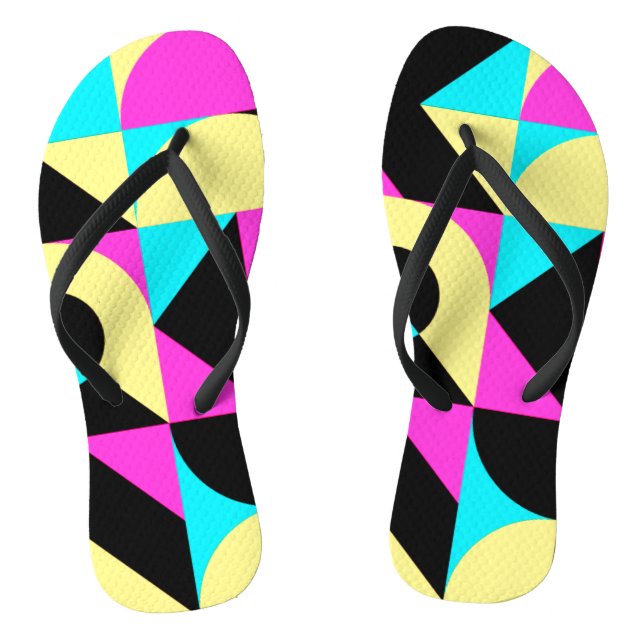 Bauhaus Inspirée de tongs Motifs géométriques (Semelle)