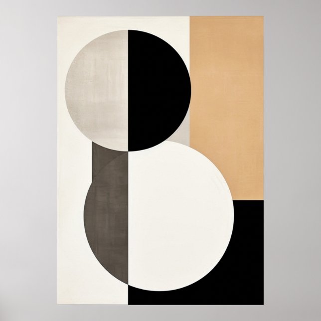 bauhaus, modernist, minimal, geometric, abstract,  poster (Front)