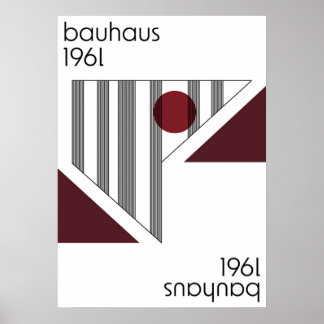 bauhaus, modernist, minimal, geometric, abstract, poster