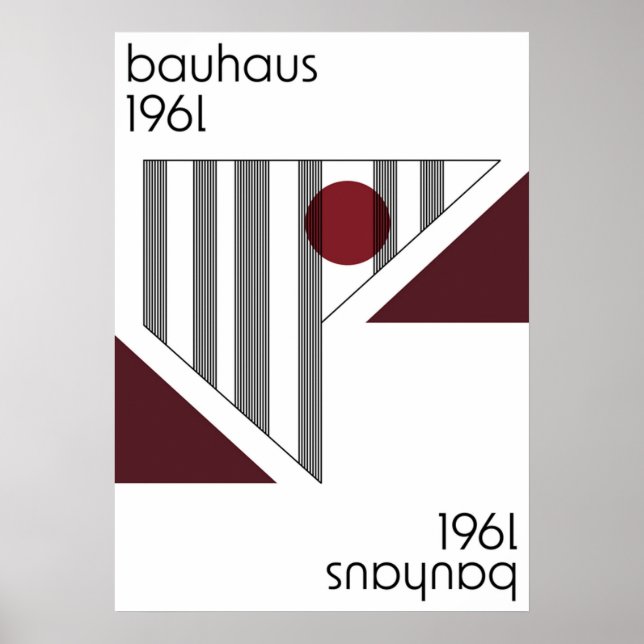 bauhaus, modernist, minimal, geometric, abstract,  poster (Front)