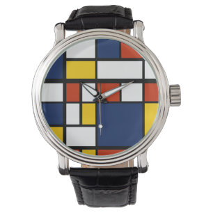 bauhaus pattern abstract geometric art painting mo watch