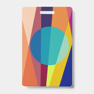 Bauhaus pattern badge