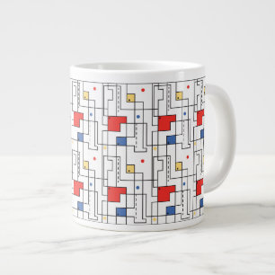 Bauhaus Pattern Large Coffee Mug