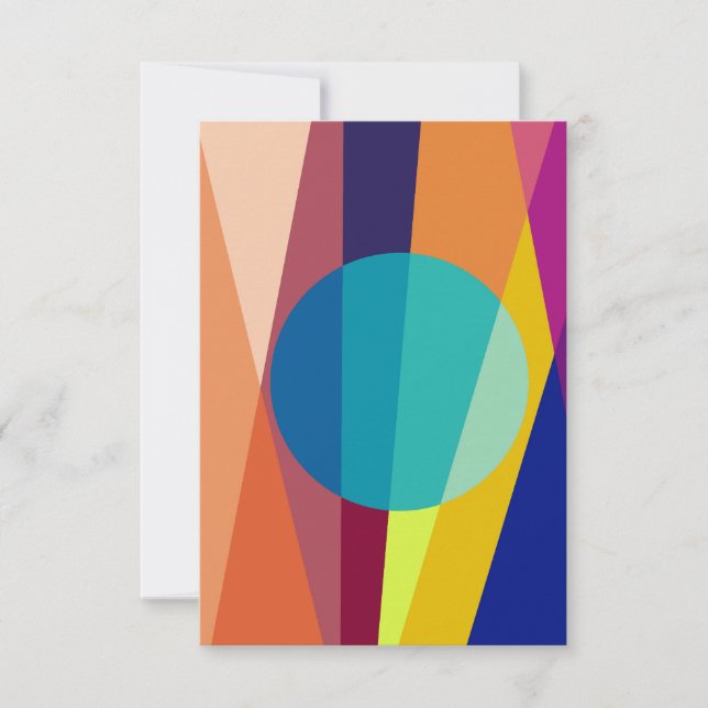 Bauhaus pattern thank you card (Front)
