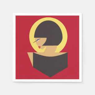 Bauhaus portrait napkin