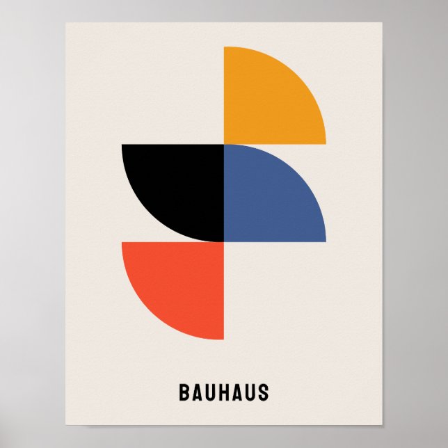 Bauhaus Poster, Bauhaus Shapes Poster B27 (Front)