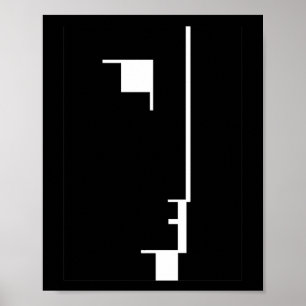 Bauhaus Poster, emblem face Poster