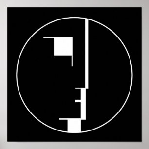 Bauhaus Poster, emblem face Poster