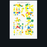 Bauhaus Quantum Composition  Canvas Print<br><div class="desc">It's a computer programming art suitable for house and office decoration. It's a modern contemporary Bauhaus Geometric Pattern created by python code with quantum physics properties logic. It's a colourful unique Mathematical Pattern suitable for house and office decoration to world class generative art inspired Wall Decoration.</div>