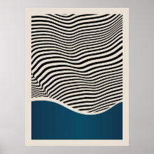 Bauhaus |  Retro Design |  Blue Poster
