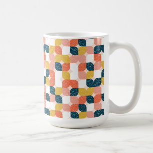Bauhaus Retro Geometric Pattern Coffee Mug