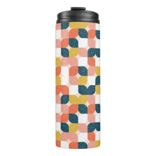 Bauhaus Retro Geometric Pattern Thermal Tumbler