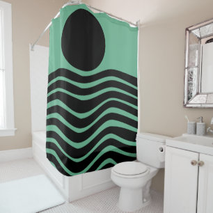 Bauhaus Seafoam Green Abstract