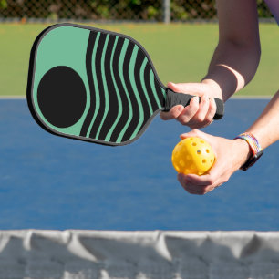 Bauhaus Seafoam Green Abstract Pickleball Paddle