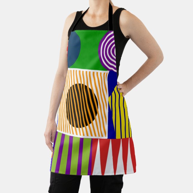 Bauhaus Shape Collage  Apron (Insitu)
