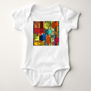Bauhaus Shapes and Lines  Baby Bodysuit