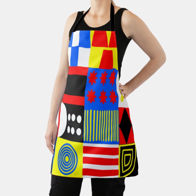 Bauhaus Shapes Apron (Insitu)