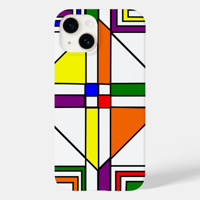 Bauhaus Stained Glass Case-Mate iPhone Case (Back)