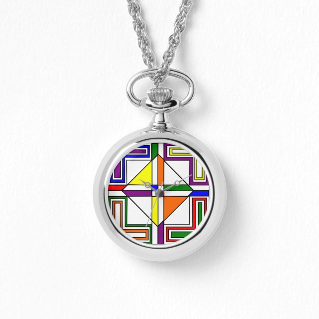 Bauhaus Stained Glass Watch (Front)