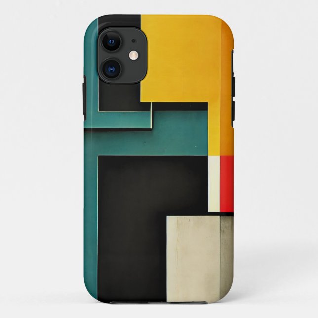 Bauhaus style illustrated Case-Mate iPhone case (Back)