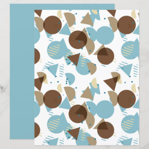 Bauhaus Style Mosaic Art Pattern Scrapbook Paper