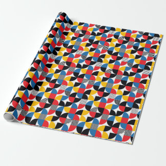 Bauhaus Style Retro Geometric Art Wrapping Paper
