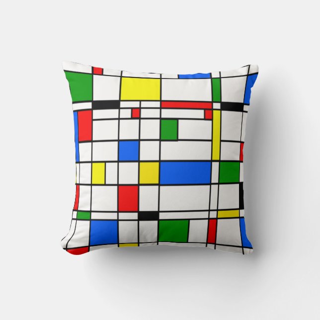 Bauhaus Throw Pillow (Front)