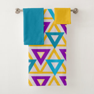 Bauhaus Triangle Mesh Bath Towel Set