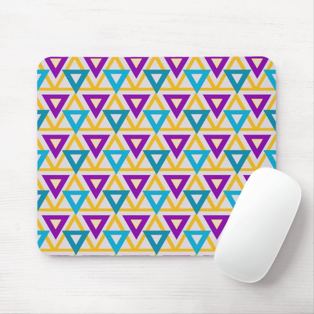 Bauhaus Triangle Mesh  Mouse Pad (With Mouse)