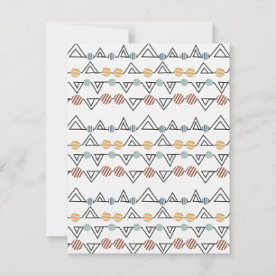 Bauhaus Triangles Card