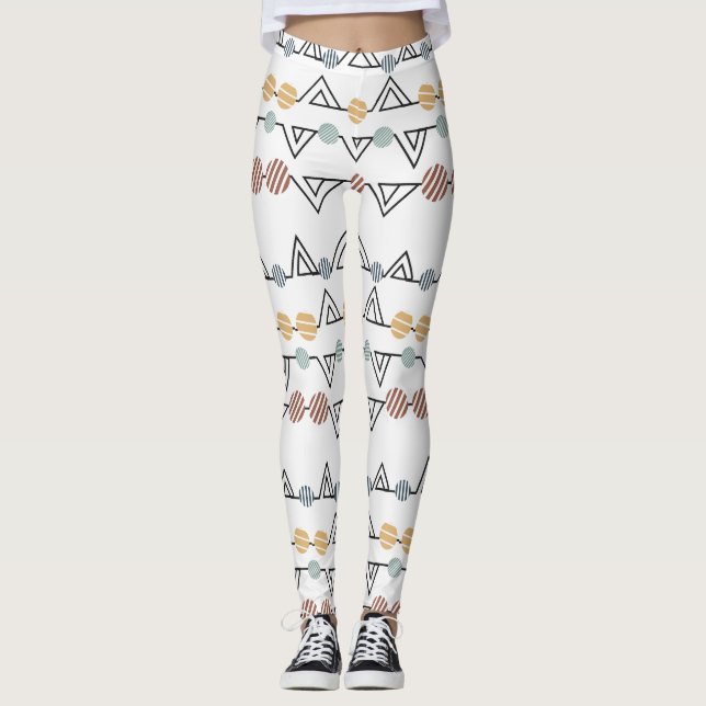 Bauhaus Triangles  Leggings (Front)