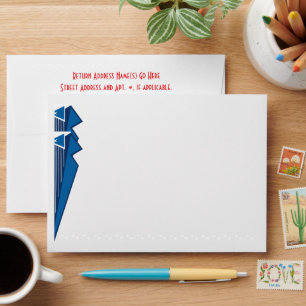 Bauhaus Tuxedo - RB (Personalized 5x7) Envelopes