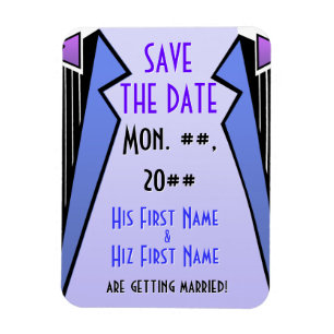 Bauhaus Tuxedo (Save The Date Magnet) Magnet