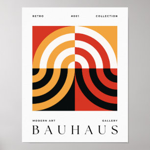 Bauhaus Vintage Art Print Geometric Poster