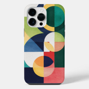  Bauhaus Watercolor - Geometric Green Phone Case