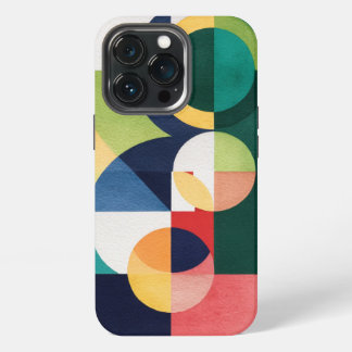 Bauhaus Watercolor - Geometric Green Phone Case