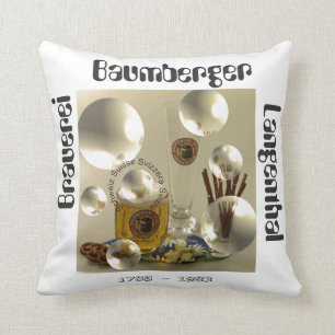 Baumberger Langenthal Kissen brewery Throw Pillow