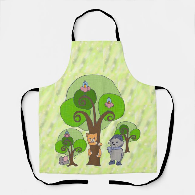 Bäume und Tiere Apron (Front)