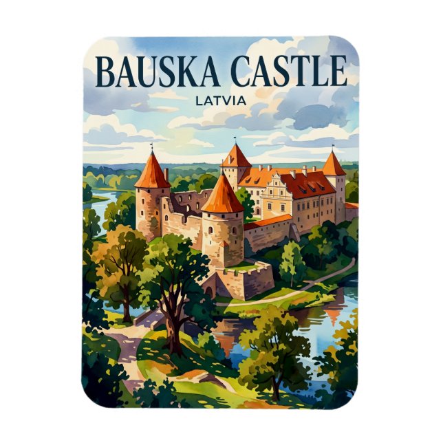 Bauska Castle Latvia Magnet (Vertical)