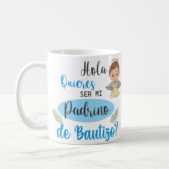 BAUTIZO PADRINO TAZA COFFEE MUG (Left)