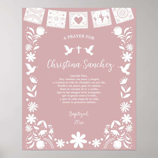 BAUTIZO Pink Cielito Lindo Poster (Front)